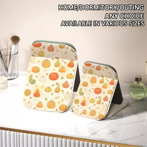 Trái cây đáy màu Gương trang điểm gấp gọn khung nhựa dày dặn chống trầy