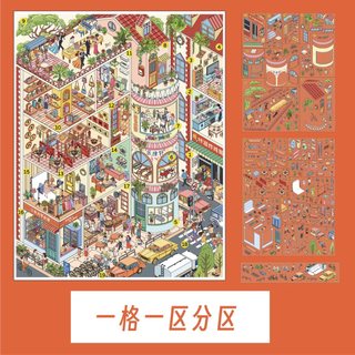 Confused Dragon 18.0 Series Cảnh Quan Dán Vui Vẻ Kích Thước Lớn DIY Thu Nhỏ Cảnh Dán Giải Nén Sổ Tay Dán