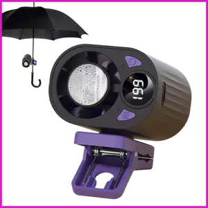 Quạt thắt lưng di động 199-Level 18000 RPM Thiết bị hiển thị kỹ thuật số có thể sạc lại Mùa hè Phụ kiện ngoài trời cho du lịch lyuvn