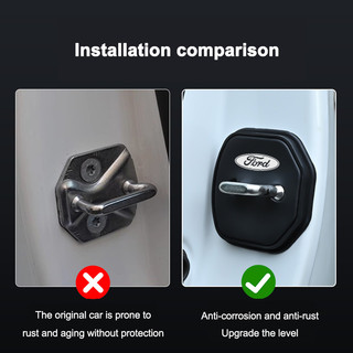 4 Silicone Khóa Cửa Ô Tô Khóa Cửa Xe Chốt Tắt Tiếng Giảm Chấn Đệm Cho Xe Ford Focus Fiesta Mondeo Explorer Transit Ranger Escape Kuga MK2