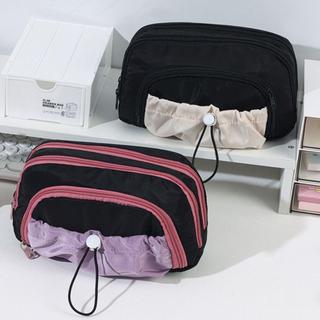 Túi đựng bút WEAVELYF, Bút chì dây rút năm lớp, Quà tặng tổ chức văn phòng phẩm có dây kéo dung tích lớn thời trang