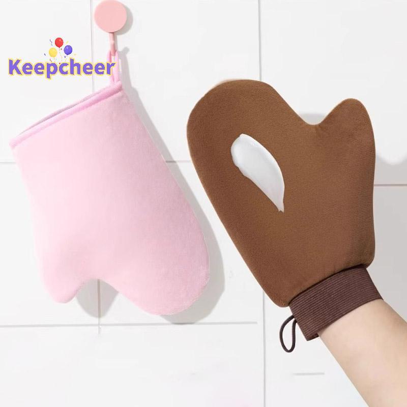 [Keepcheer] Dụng cụ bôi găng tay tự Tan có thể tái sử dụng Kem dưỡng da Mousse Body Tool Mới