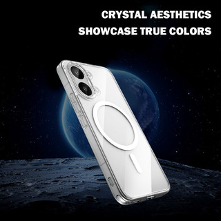 Lereach cho Poco X8 Pro Max X8 Pro Poco X7 Pro Poco X7 Vỏ điện thoại từ tính, Acrylic + TPU, Vỏ sạc từ tính trong suốt chống sốc 4 chiếc
