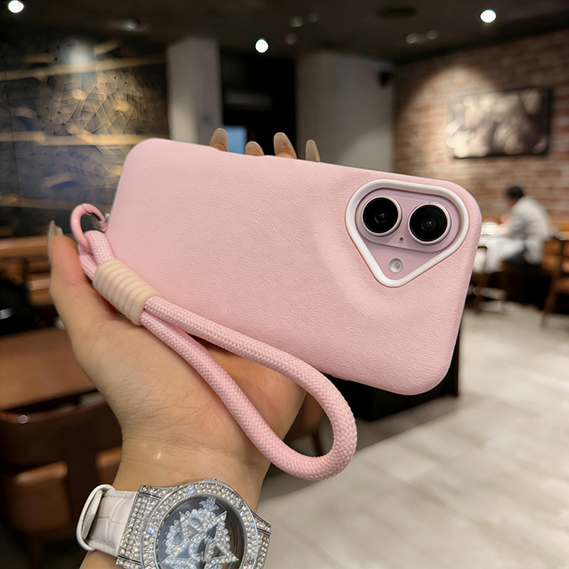 Ốp Lưng Silicone Cao Cấp Chống Rơi Vỡ Kèm Dây đeo, Phù Hợp IPhone 16 Plus 15 14 13 12 11 Pro Max Vỏ Bảo Vệ Chống Sốc