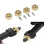 4 Đồng Ổn Định Bánh Xe Trọng Lượng Lục Giác Adapter Đầu Nối Phụ Tùng Thay Thế Cho Trục SCX24 AXI90081 1 / 24 RC Xe