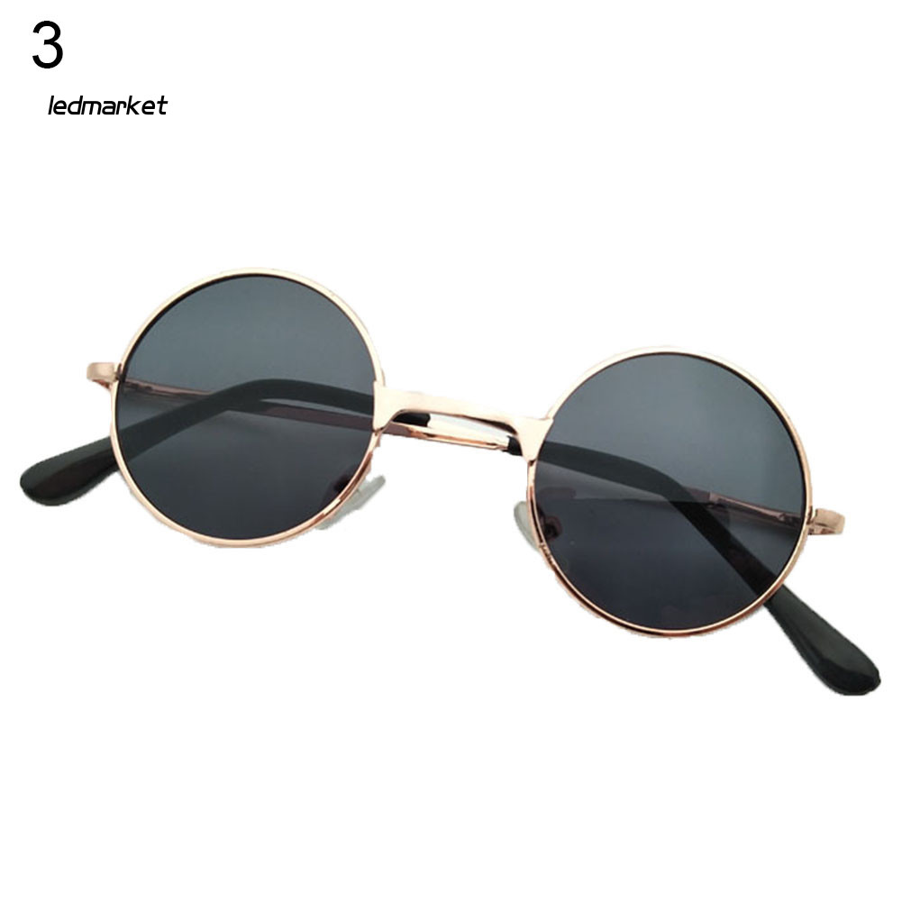 (Ledmarket) Phong Cách Retro Tròn Cho Bé Sơ Sinh Khung Kính Mắt Trẻ Em Kính Mắt Chụp Ảnh Chống Đỡ