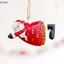 QIUWU 1 Chiếc Acrylic Vintage Thiên Thần Treo Trang Trí Đồ Trang Trí Giáng Sinh Ông Già Noel Cây Giáng Sinh Treo Trang Trí 2026 Navidad Trang Trí Tiệc.