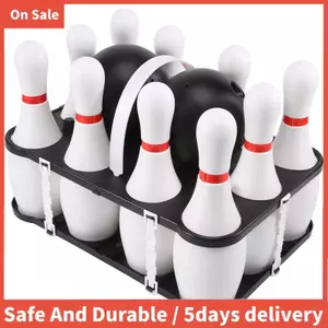 1 Bộ Bowling Cho Trẻ Em & Người Lớn 2 Bóng Với 10 Chân Cho Gia Đình Trẻ Em Và Người Lớn Sân Sau
