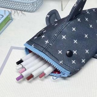 (TFT) Sáng Tạo Kawaii Shark Star Pencil Case Hoạt Hình Ngộ nghĩnh Miệng Cá Mập Dây Kéo Túi Đựng Bút Chì Cá Mập Dễ Thương Văn Phòng Phẩm Túi Bảo Quản Quà Tặng MỚI
