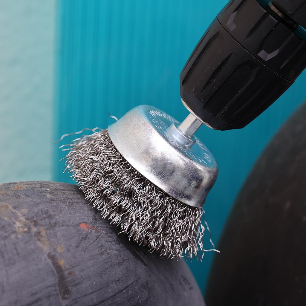 Bàn chải dây thép cho máy khoan | 3 Loại (Bút, T, Bát) Nhiều Kích Cỡ | Loại bỏ rỉ sét, Deburring & Đánh bóng |Bàn chải làm sạch cho gỗ kim loại | Dụng cụ điện Hex Shank Fit