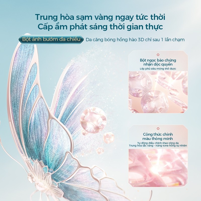【Trần Kiều 96 livestream】Florasis ( Hoa Tây Tử) Phấn Phủ Chống Nắng Rạng rỡ tự nhiên SPF50+ PA+++ 8.5g – Kiềm dầu, nâng tông sáng da, lớp phủ mỏng nhẹ, cố định lớp trang điểm lâu trôi suốt ngày