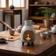 Đầu đốt hương liệu COCODECOVED, Đầu đốt gỗ thánh tinh tế bằng gốm, Hộp đựng hương liệu cổ điển trang trí sáng tạo Phòng thu Yoga