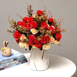 Hoa Hồng Giả Màu Xanh Dương Thanh Lịch, Trang Trí Nhà Cửa Đẹp Mắt, Lựa Chọn Quà Tặng Giáo Viên Đầy Ý Nghĩa