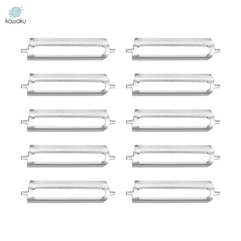 10 lưỡi dao thay thế cho dụng cụ gọt vỏ nhà bếp, thép không gỉ 5,6cm cho rau củ và trái cây