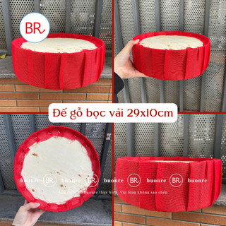Trụ Gỗ Bọc Vải Lưới Làm Tháp Bánh, Tháp Nước Tết 2026 – Đế Gỗ Trang Trí Mâm Ngũ Quả, Set Lễ Hỏi ANGIHOME