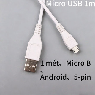 Hỗ trợ bán sỉ Dây sạc 1 mét Micro USB dùng cho các dòng Android (đời cũ) và các thiết bị khác có cổng sạc micro
