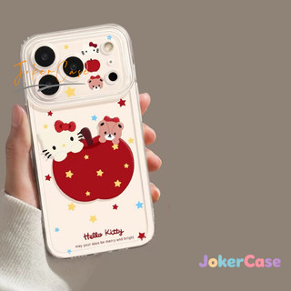 Ốp Lưng Cho IPhone 11 16 17 15 13 14 12 Pro Max 17AIR 15 7 8 Plus X XR Max Bìa mềm hoạt hình năm mới mèo đỏ đỏ