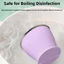 Cốc có thể thu vào BORAGETE, Cốc silicon có thể gập lại 200ml bằng silicon, Cốc nước thực tế có nắp Cốc uống nước di động Cắm trại
