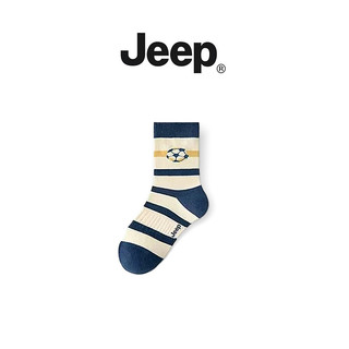 JEEP Dày Giữa Ống Tất Năm Đôi Bé Trai Bé Gái Thu Đông Ấm Khử Mùi Kháng Khuẩn Tất Cotton Nguyên Chất