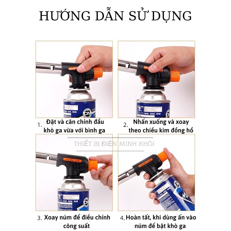 Đèn Khò Ga Cầm Tay Flame gun, đầu khò ga tự động, den kho ga,khò hàn,Khò gas mini,đèn khò gas,đèn khò ga 2 nòng,đầu khò