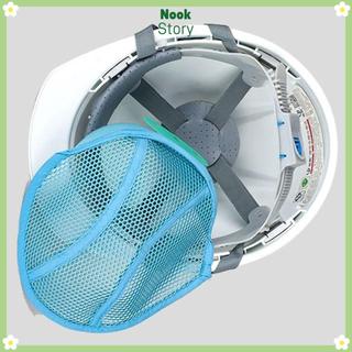 NOOKSTORY Mũ bảo hiểm Chèn Liner, Lớp lót mũ cứng thấm mồ hôi màu xanh, Dây thông gió thoải mái Mũ an toàn có thể tháo rời Tấm làm mát mùa hè
