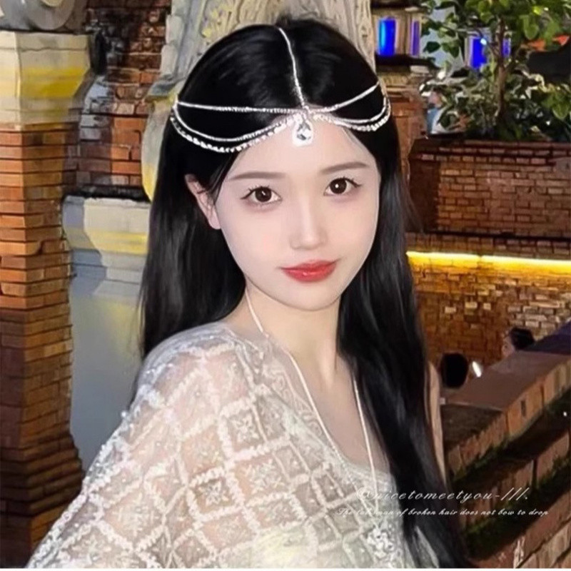 Mũ đội đầu phong cách châu Âu và Mỹ với pha lê sang trọng, phù hợp cho cô dâu và công chúa