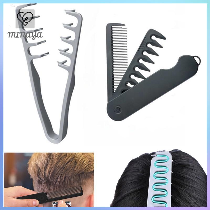 [MINAYA] Lược tạo kiểu tóc rộng + Lược gấp Dụng cụ uốn tóc Họa tiết lông tơ cho nam nữ dành cho mọi loại tóc Dụng cụ tạo kiểu tóc VN