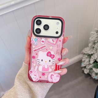 Vỏ 17promax Họa Tiết Nhiều Màu Hoạt Hình Dễ Thương Vỏ Điện Thoại Hello Kitty Bao Gồm Tất Cả Vỏ Mềm Trong Suốt Chống Sốc Vỏ Điện Thoại Cho iphone 17 16 15 14 13 12 Pro Max Vỏ Điện Thoại