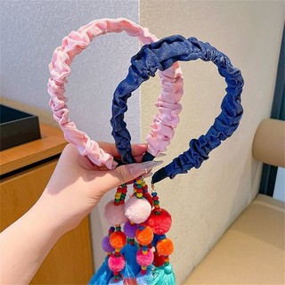 Bóng tóc nhiều màu sắc phong cách dân tộc cho trẻ em