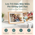 Khung ảnh kỹ thuật số bằng kim loại WiFi ARZOPA 10.1 ", Màn hình cảm ứng HD IPS, Dễ dàng chia sẻ ảnh / video qua ứng dụng miễn phí, Khung quà tặng thông minh tùy chỉnh cho gia đình - Vàng D10 — ảnh 4