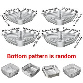 FASHIONEXPRESS 30 Khay nướng bằng nhôm, Chảo chiên không khí chống dính 6 / 7 / 8 / 9 inch, Bát nhôm chịu nhiệt độ cao có thể xếp chồng lên nhau