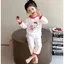 Bé Gái Nhà Quần Áo Phù Hợp Với Mùa Xuân Thu Dài Tay Mỏng Hoạt Hình 90-140 Size E4PD