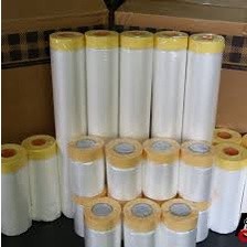 Tấm nilon bảo vệ nội thất chống bụi bẩn khi sơn tường Màng (bọc) Nilon， Có keo dán，Che bụi，Bọc hàng / Che đồ