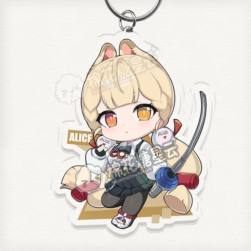 Zenless Zone Zero Figure Acrylic Keychain Ellen Joe Ye Shunguang  Ukinami Yuzuha Alice Thymefield Stand Spook Shack A