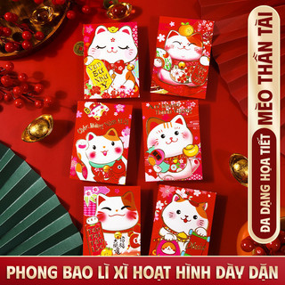Bao lì xì Tết 2026 combo 36 size lớn, kiểu dáng dễ thương, sử dụng cho tráp cưới và các dịp lễ quan trọng