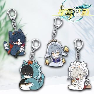 Honkai Star Rail Acrylic Keychain Strap Sunday Dan Heng Jing Yuan Blade Q Version Mobile Phoner