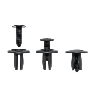 10 / 50 / 100 Chiếc Ốc Vít Nhựa 6MM Dây Buộc Ô Tô Bu Lông Nhựa Chốt Đen Fender Ốp Lưng Kẹp Dành Cho Xe Honda Phụ Kiện