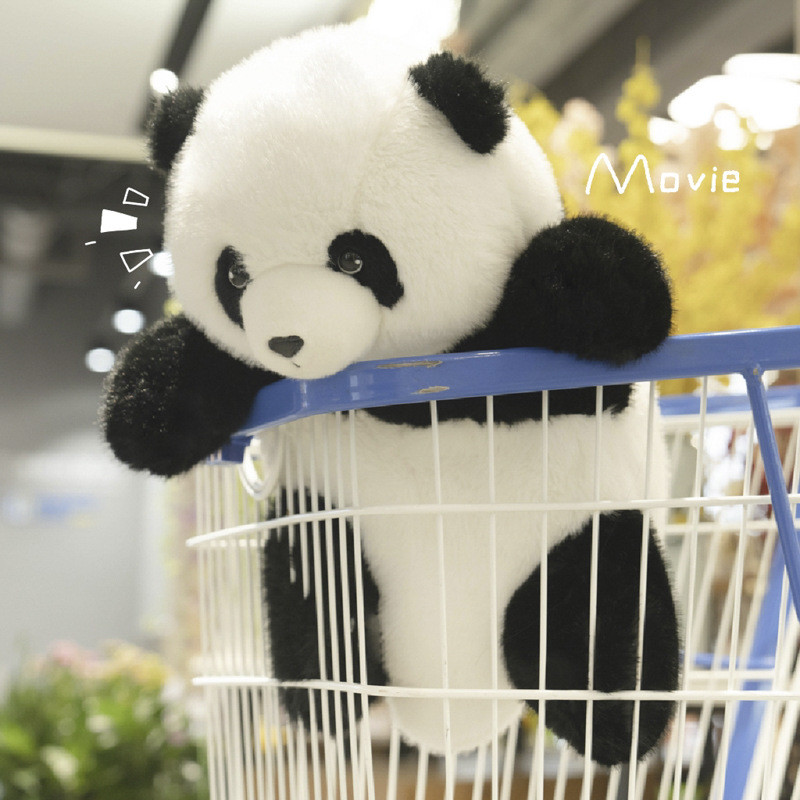 Gấu Trúc Sang Trọng Đồ Chơi Hoa Mô Phỏng Gấu Trúc Lớn Búp Bê Búp Bê Búp Bê Guolai Gối Quà Tặng