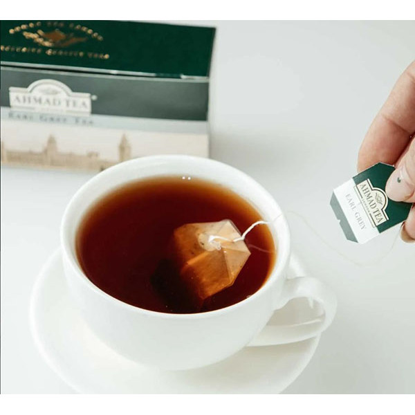 Trà Bá Tước AHMAD Earl Grey Túi Lọc Có Bao Thiếc Hộp 40g (20 Túi x 2g), Hương Vị Trà Chiều Châu Âu