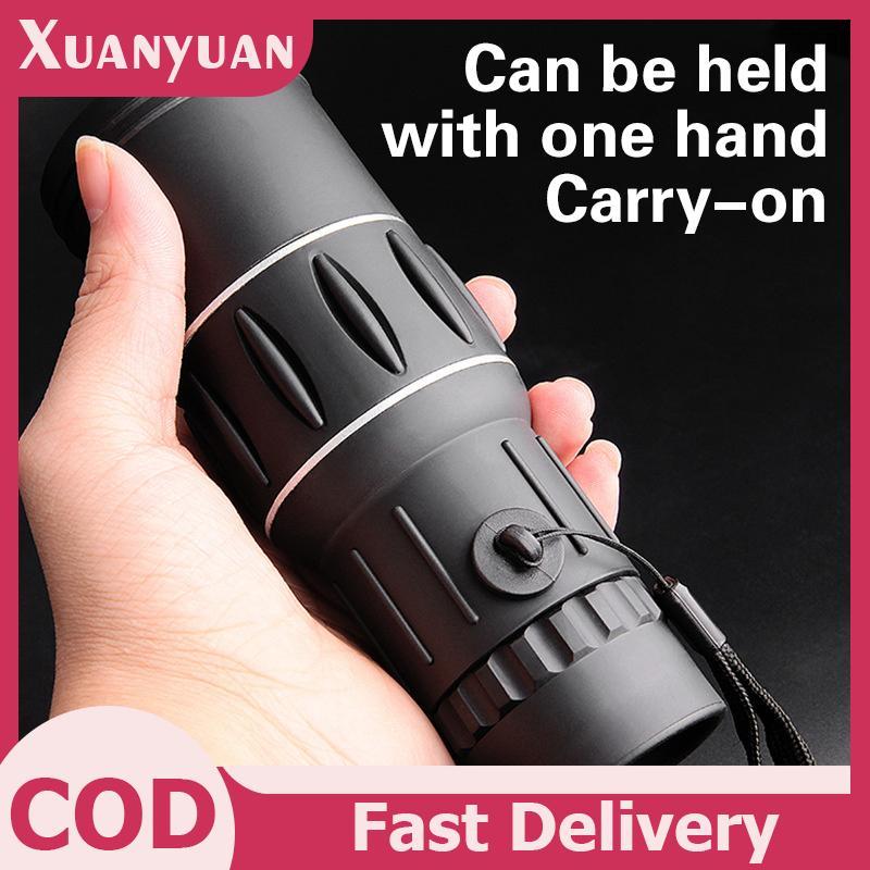 Kính thiên văn một mắt XUAN 16X52 với zoom và lấy nét kép, tầm nhìn ban đêm tốt, kèm dây đeo tiện lợi