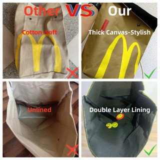 Chất Lượng Cao TặngMiễn Phí Ba Lô Mcd Beg Túi Giấy Phô Mai Nữ Dung Tích Lớn Túi Mcdonald Kfc Starbucks Sekolah Túi Đeo Vai Dành Cho Nữ Trẻ Em Bé Gái Bé Trai