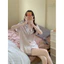 Bộ Đồ Ngủ Bằng Lụa Băng Nữ Tay Ngắn 2025 ins Màu Khóa Học Sinh Homewear Phù Hợp Với Cảm Giác Cao Cấp