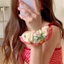 【Scrunchie】 Dây Buộc Tóc / Cột Tóc Scrunchies Hoa To Phồng Đẹp Thời Trang Hàn Quốc - Phụ Kiện Tóc