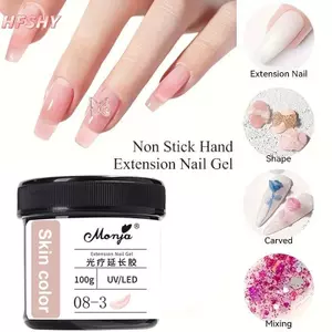 HFSHY Non-Sti Poly Gel Móng Tay Nối Dài UV / LED Ngâm Tắt Ba Lan Chắc Chắn - Dễ Định Hình Và Khắc Để Sử Dụng DIY Và Chuyên Nghiệp Trong 100g VN