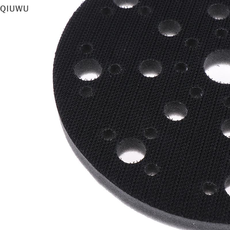 QIUWU 1 Tấm lót giao diện xốp mềm 49 lỗ 6 inch 150mm cho miếng chà nhám Móc vòng chà nhám Đĩa chà nhám Sander Baing Miếng đệm đệm.