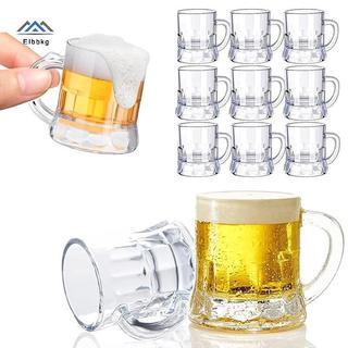 ELBBKG 5 / 10 Chiếc 30ml Cốc Bia Tay Cầm Nhỏ Nhựa Whisky Mini Cho Tiệc Cốc Thủy Tinh Barware Nhà Bếp Thanh Ăn Trang Trí Sân Vườn Mới
