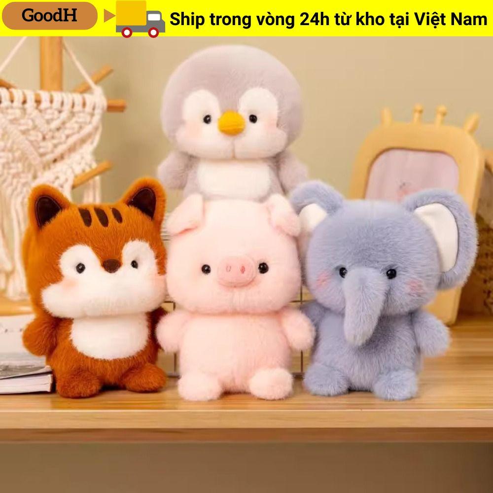 GOODH Thú Nhồi Bông Gối, Sang Trọng Gấu Sang Trọng Đồng Hành Búp Bê, Kawaii Siêu Mềm Voi 16cm Động Vật Sang Trọng Đồ Chơi Ngủ Quà Tặng