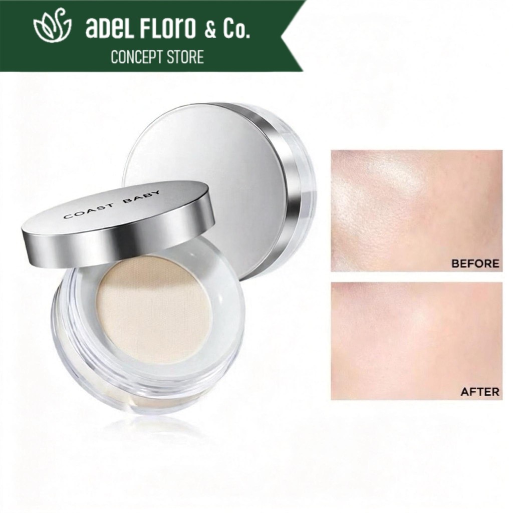 Phấn Phủ Adel Floro CoastVeil - Kiềm Dầu 24H, Mịn Lì Tự Nhiên, Ngăn Ngừa Bóng Nhờn