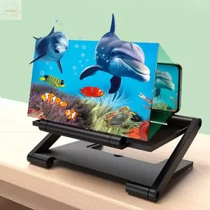 Bộ khuếch đại màn hình điện thoại di động AWNGD, Kính lúp điện thoại di động HD đa chức năng, Kính lúp phóng to màn hình gấp