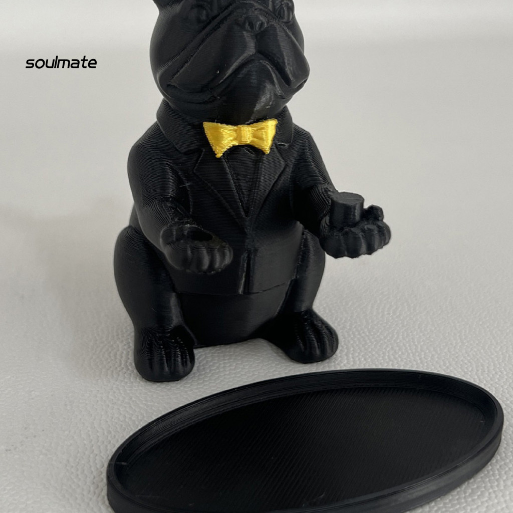 Linh hồn| Khay đựng đồ trang sức Bulldog Khay đựng chìa khóa Bulldog hiện đại Khay đựng đồ trang sức Kẹo – Bàn cà phê lối vào sành điệu Trang trí bàn làm việc văn phòng Hoàn hảo cho gia đình